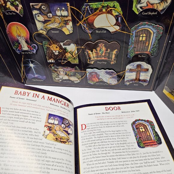 Christmas Holiday Family Life Adorenament Ornaments Story Book Jesus Advent 2001 - Picture 3 of 16